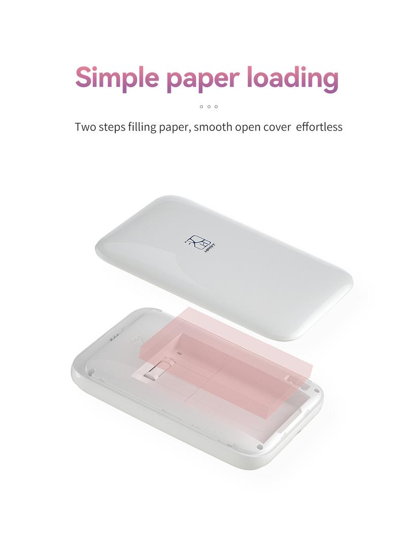 Hanin Mini Bluetooth Photo Printer MT53, portable, wireless, 2x3 inches, instant color photos, compatible with iPhone and Android, GiftedInLove