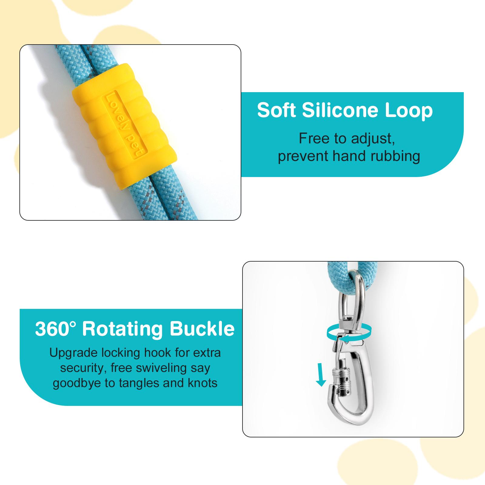 2026 Pawaboo Hands Free Dog Rope Leash, Adjustable Waist , Crossbody Rope with Explosion-Proof Handle, Lockable Metal Clipthe ,The Best Gift for Dogs and Owners,(66.87'' x 0.39'' x 0.39'') Outdoorfun dogaccessories