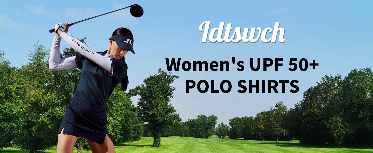 Women's Polo Shirts - UPF 50+ Sun Protection, Short Sleeve, 4-Button Collared, Quick Dry, Moisture-Wicking, Dry Fit Performance, Breathable, Fashion, Daily Wear Sportswear, Built for Golf, Tennis, Travel Days, Casual Active Top, XS-4XL, Breathable Sports