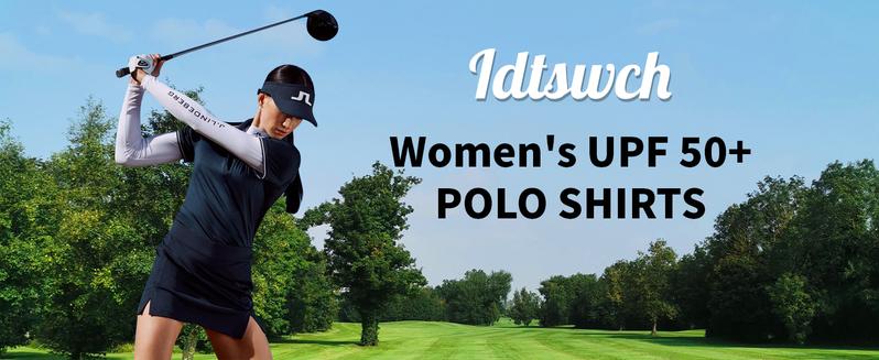 Female Polo Shirts UPF 50+ Sun Protection Short Sleeve Quick Dry Moisture-Wicking Golf Tennis Work Shirt 4 Button Collared Top Casual Outfits XS-4XL