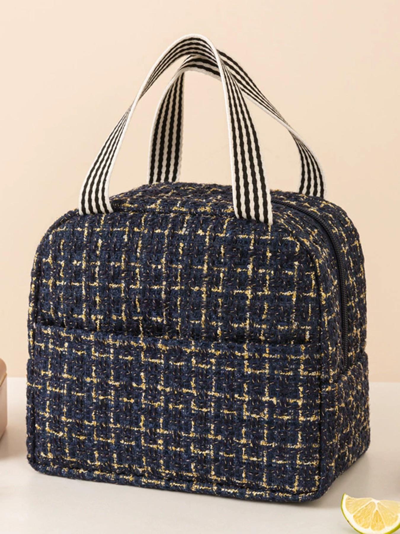 Large Capacity Insulated Lunch Bag, Thickened Food Container Bag, Commuter Bento Box, Picnic Bag, Thermal Meal Pouch