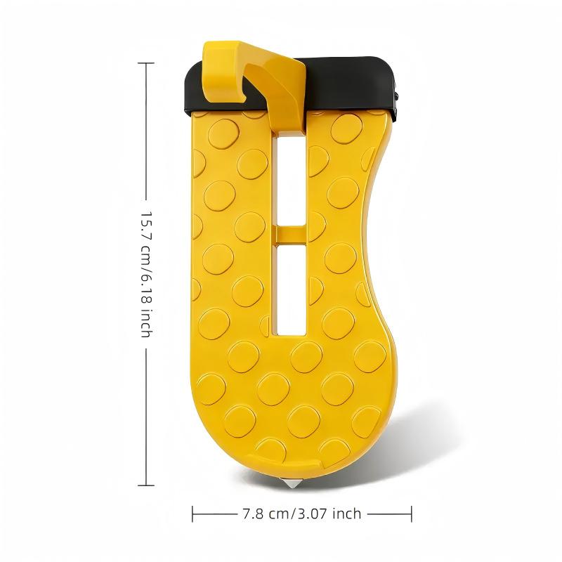 Foldable Suv Roof Step Board with Angle Adjustment, Main Lock Hook, Anti-Damage Pad, Suitable for Cars, Trucks, Vans, Glass Breaker