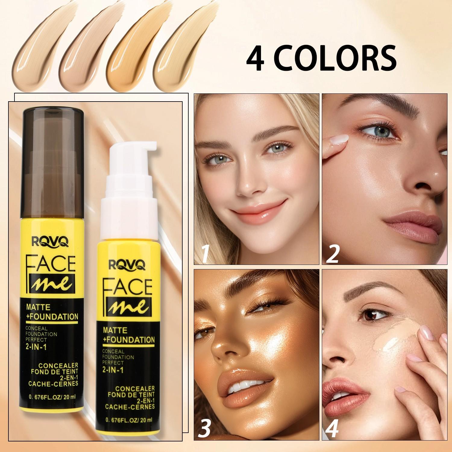 2-In-1 Concealer and Bb Cream, Moisturizing, Long-Lasting, Matte Finish, Suitable for All Skin Types, Ideal Gift for Women