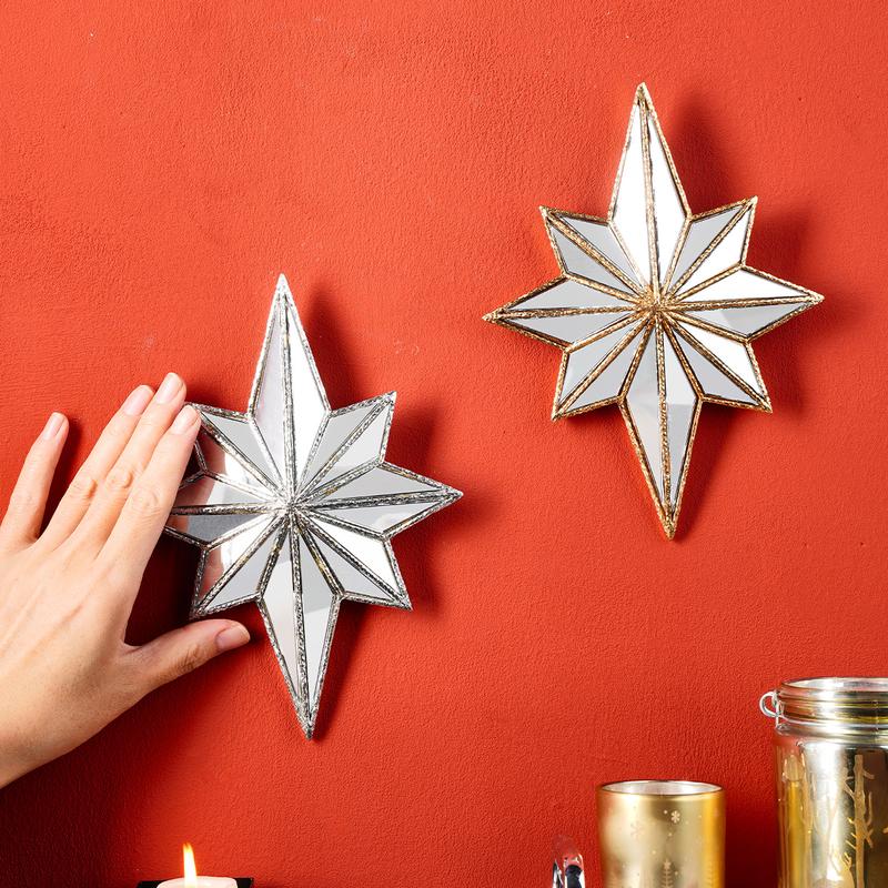 Creative Resin Octagonal Starburst Mirror Decorative Wall Hanging, Interior Wall Decor, Portable Installation, Home Decoration, Wedding, Party, Photography Prop #TOP PICKS