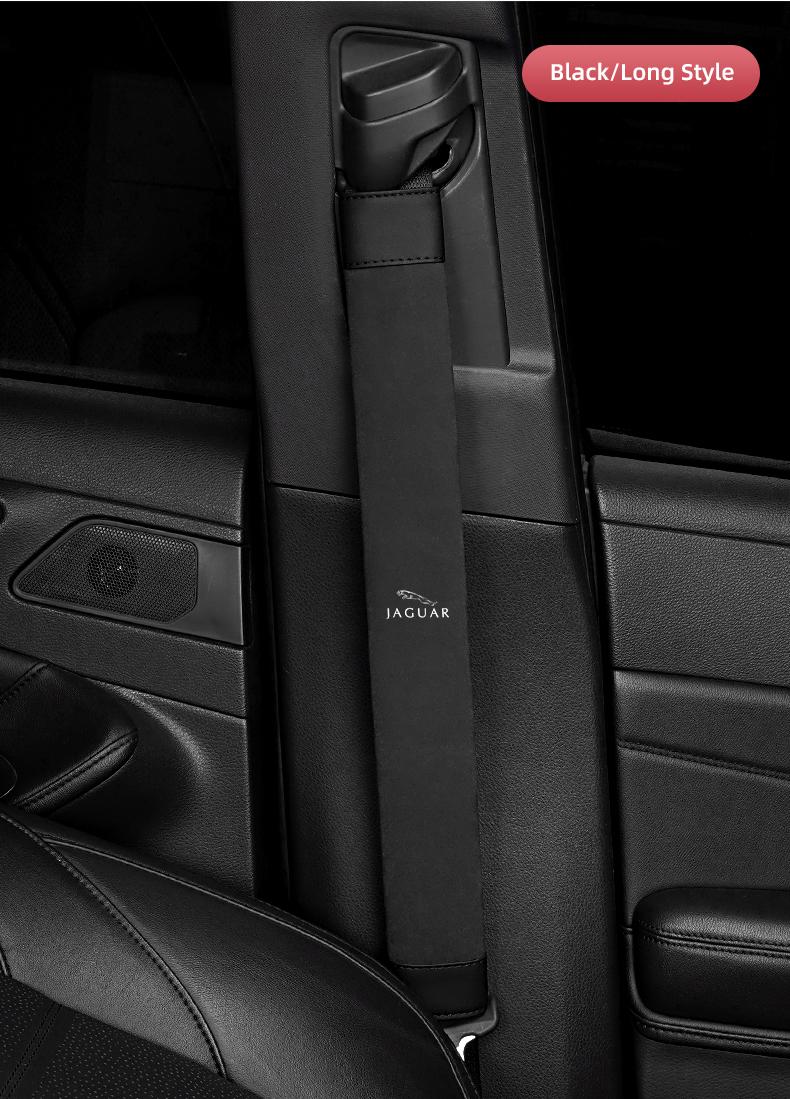 2Pcs Car Seat Belt Safety Shoulder Covers Car Accessories For Jaguar F-Pace F-Type XF XJ XE I-Pace E-Pace XEL XFL S-Type XFR XKR X-Type