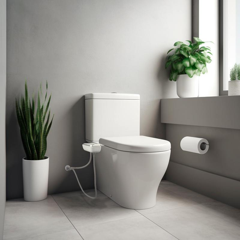 Hibbent Bidet Attachment, Non-Electric Cold Water Bidet Toilet Seat Attachment with Pressure Controls, Retractable Self-Cleaning Dual Nozzles for Frontal & Rear Wash