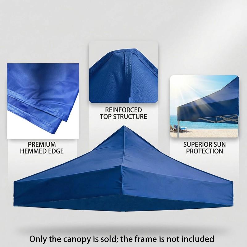 Outdoor Square Umbrella Fabric Replacement Top, UV Protection, Durable Oxford Material, 300x300cm, 4 Colors, for Parties, Camping, Garden