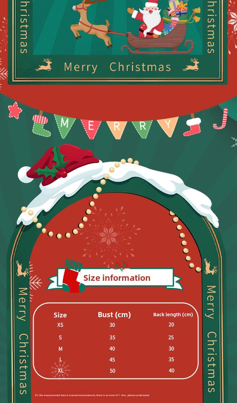 Autumn Winter Pet Clothing Christmas Dog Sweater New Year Pet Sweater Dog Clothes