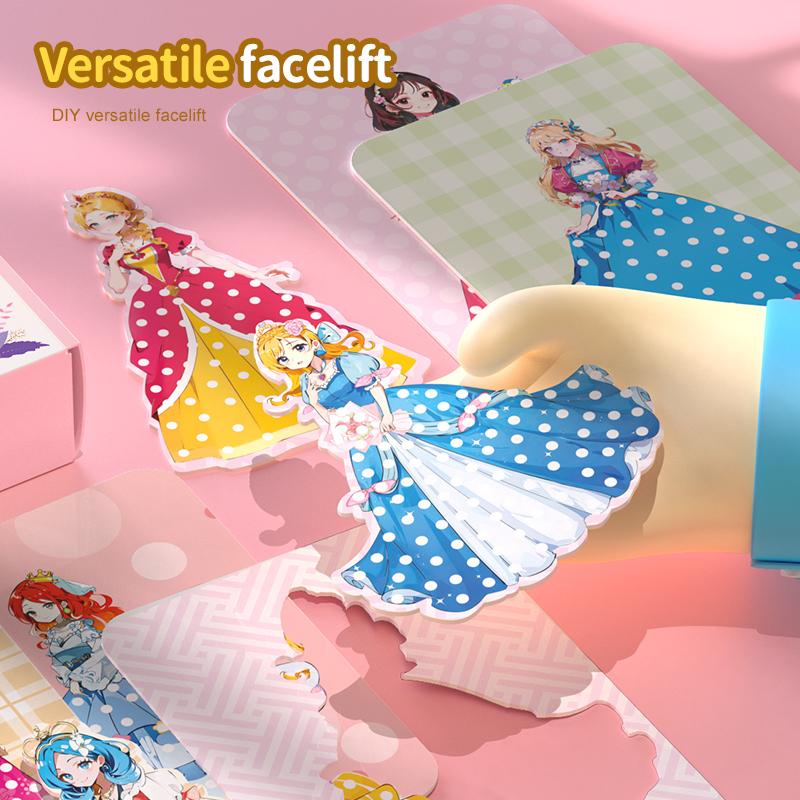 Poke-in DIY Crafts for Girls Princess Dress-up Puncture Painting Sets 12 Sheets Summer Activity Birthday Party Christmas Gifts for Boys Girls Fabric Cloth Pearl Cotton