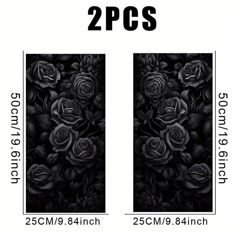 Rose Pattern Car Window Windshield Sticker, Self Adhesive Car Window Decal, Universal Car Exterior Decoration Accessories Sticker For Cars Window, Body, Mirror