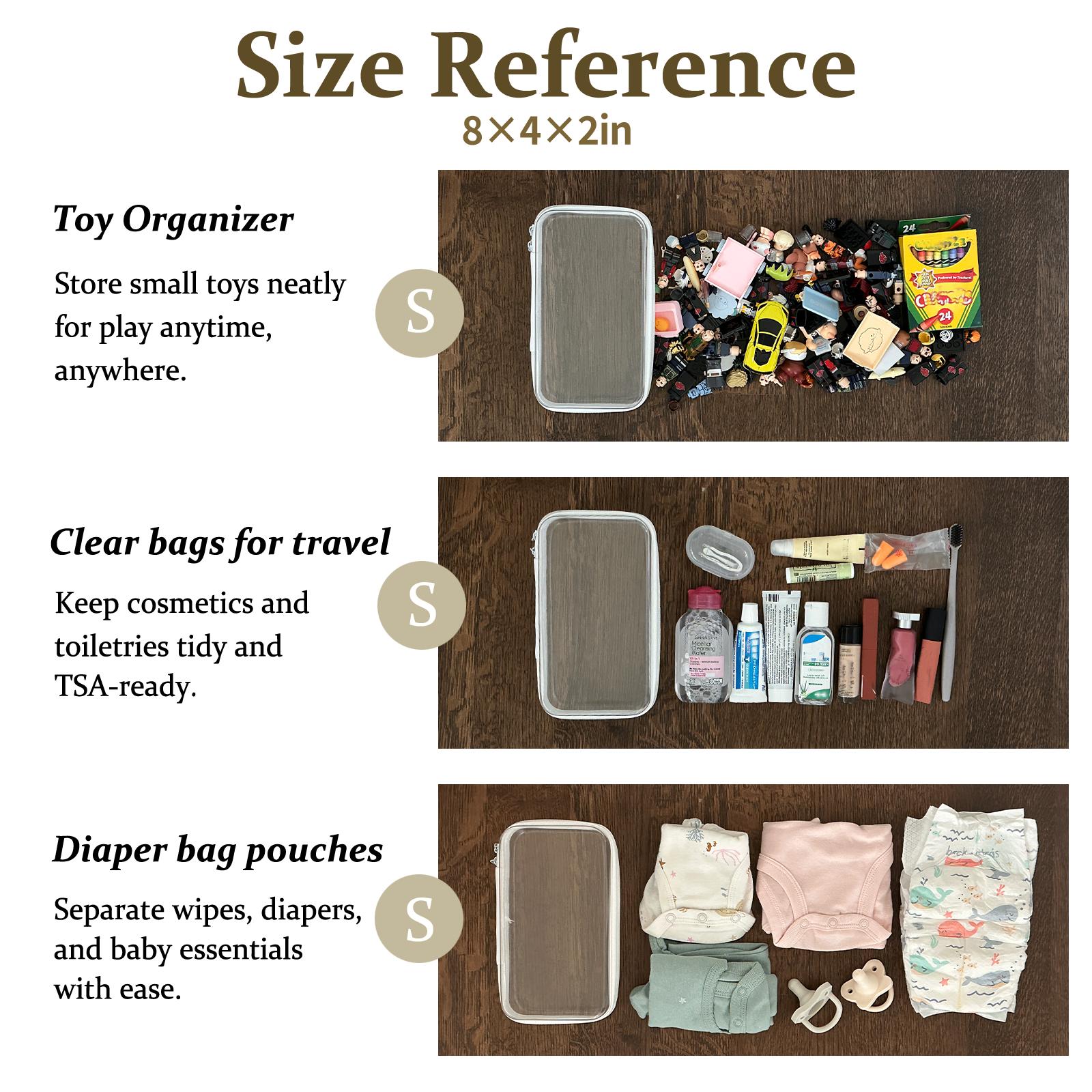 PIQOLA Clear Organizer Storage Box Clear Hard Shell Zipper Case PVC Plastic CLear Storage Containers for Tools & Small Objects Girl Stuff Summer Pool Portable Travel Organizer Set Makeup Organizer Toy Storage Bins High Transparency Diaper Bag M+3S PIQOLA Clear Organizer Storage Box Clear Hard Shell Zipper Case PVC Plastic CLear Storage Containers for Tools & Small Objects Girl Stuff Summer Pool Portable Travel Organizer Set Makeup Organizer Toy Storage Bins High Transparency Diaper Bag M+3S