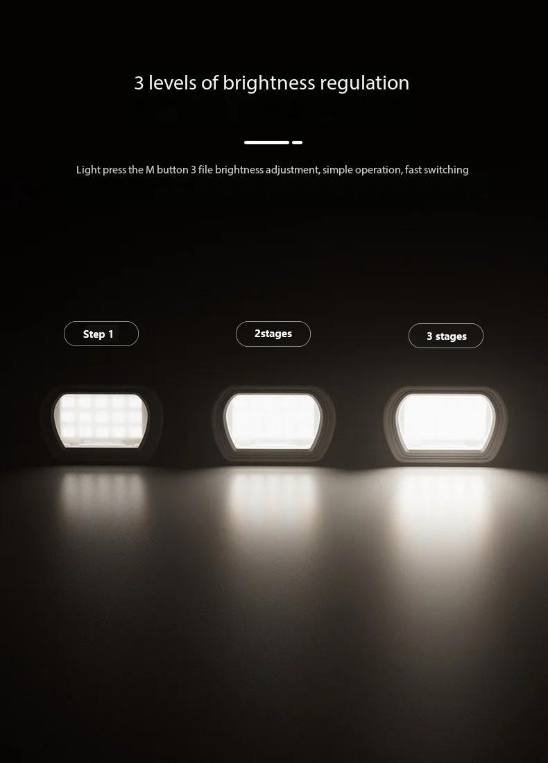 Neewer M21 Magnetic Light for Dji Pocket 3, Portable Quick-Release Mini Light, Vlogging Gear, Camera Accessory, Sports Camera Flashlight