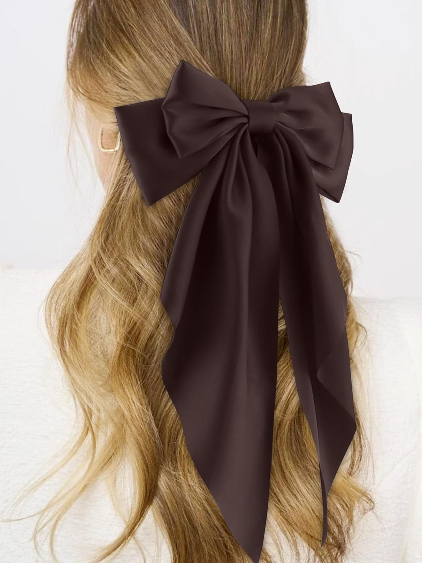 Women's Elegant Bowknot Design Hair Clips, Prom Hairstyles Cute Trendy Hair Clips, Chic Gorgeous Hair Accessories for Various Hairstyle Use, Super Cute Clips
