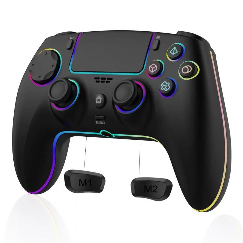 Wireless Hall PS5/PRO No Stick Drift Controller for PS5, PC, Mac, Steam Deck & Mobile - Bluetooth 5.0 Gamepad with Hall Effect Sticks, Touchpad, 6-Axis Gyro, Turbo,3.5mm Jack & Charging Cable