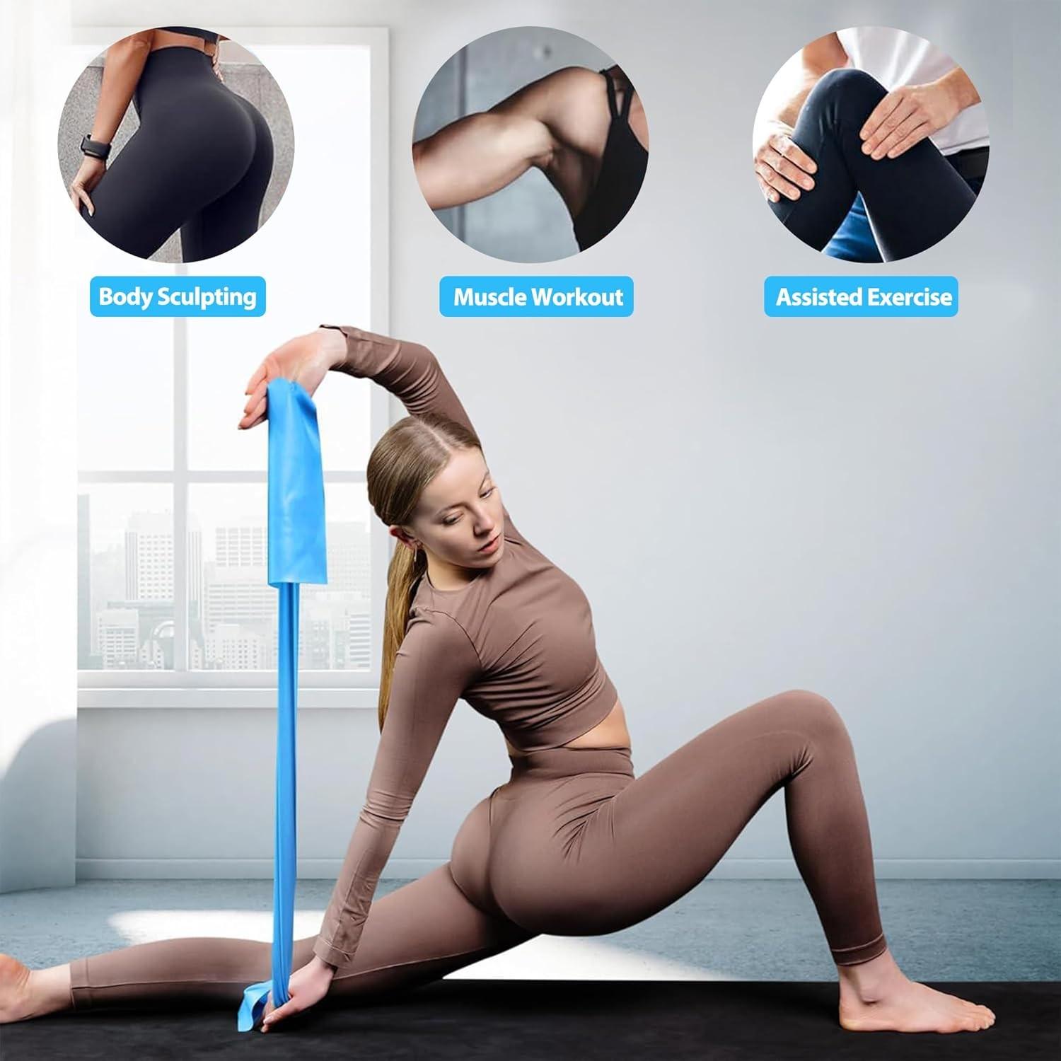 Yoga Pilates Resistance Band, Durable Fitness Training Strap, Ideal for Home Gym Workouts, Elastic Rubber Band for Exercise