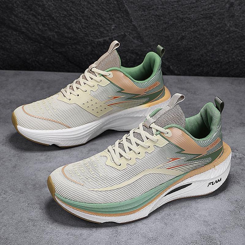 2026 Spring New Couple Running Shoes, Sporty Running Shoes, Lightweight Breathable Mesh Sport Sneakers, Comfortable Textile Casual Shoes for Men and Women