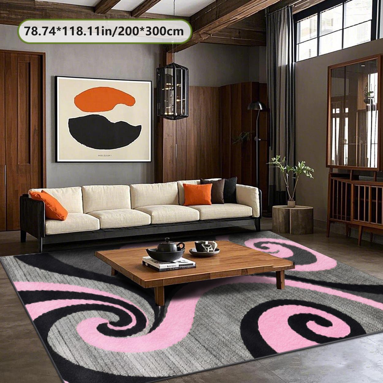 Velvet soft and comfortable patterned printed carpet, Modern Abstract Rug, suitable for multiple scenarios, available in various sizes, soft and non-shedding