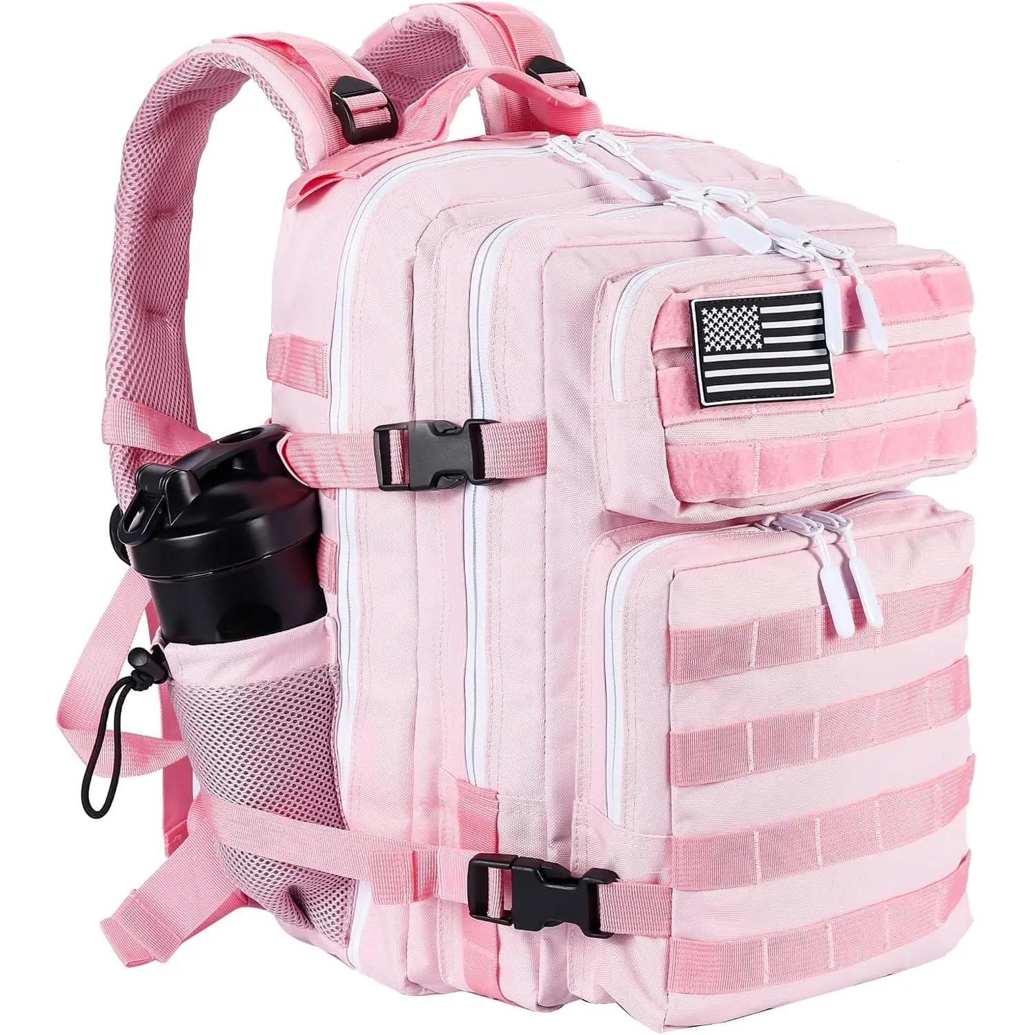 Tactical Military Backpack for Men and Women 25L/35L Army Assault Pack Bag Small Rucksack with Bottle Holder