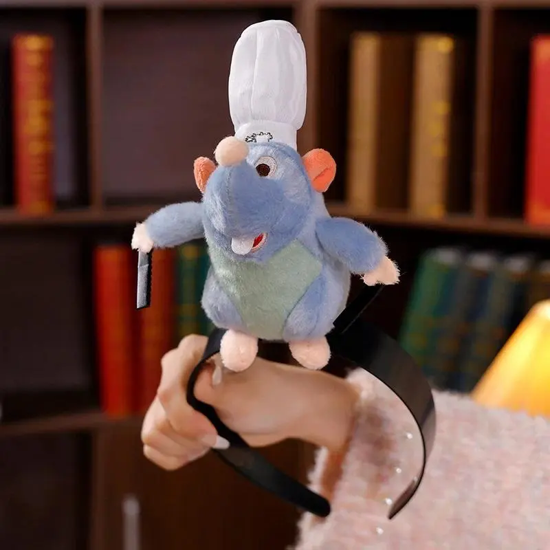 Ratatouille Hairband New Cartoon Plush Doll Headband French Wide-brimmed Hairpin Photo Headdress Creativity Girl Gift