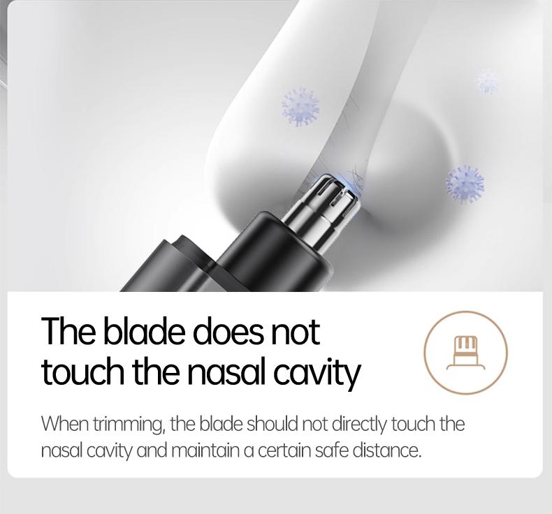 WPBB Electric Nose Hair Trimmer,Professional Painless Eyebrow & Facial Hair Trimmer for Men Women,Led Display Nose Clipper,Nose and Ear Hair Trimmer Travel,Easy to Clean,Gifts for Men Women