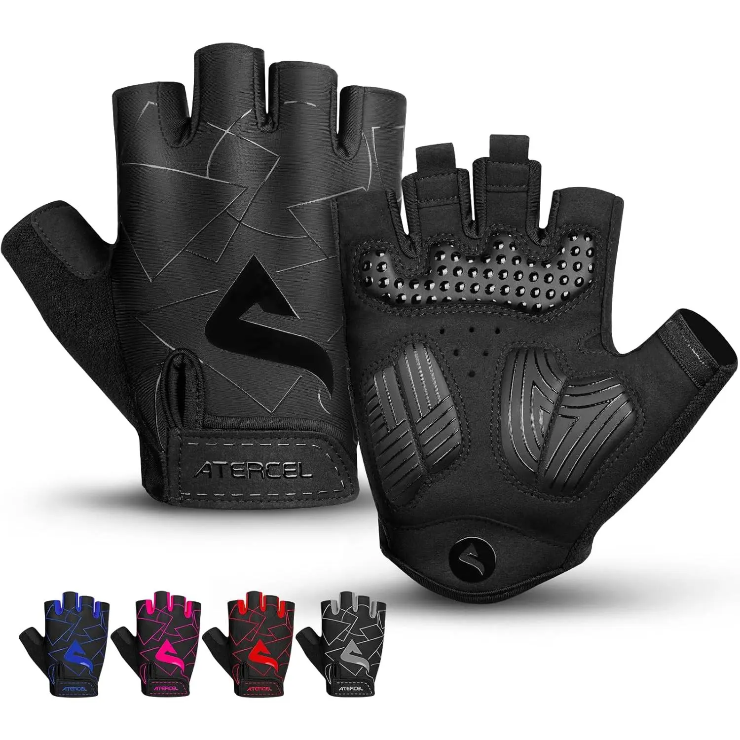 ATERCEL Cycling Gloves, Bike Gloves for Men and Women, Bicycle Glove for Cycling, Workout, Gym, Training, Weight Lifting Outdoor, Mountain Bike, and Riding
