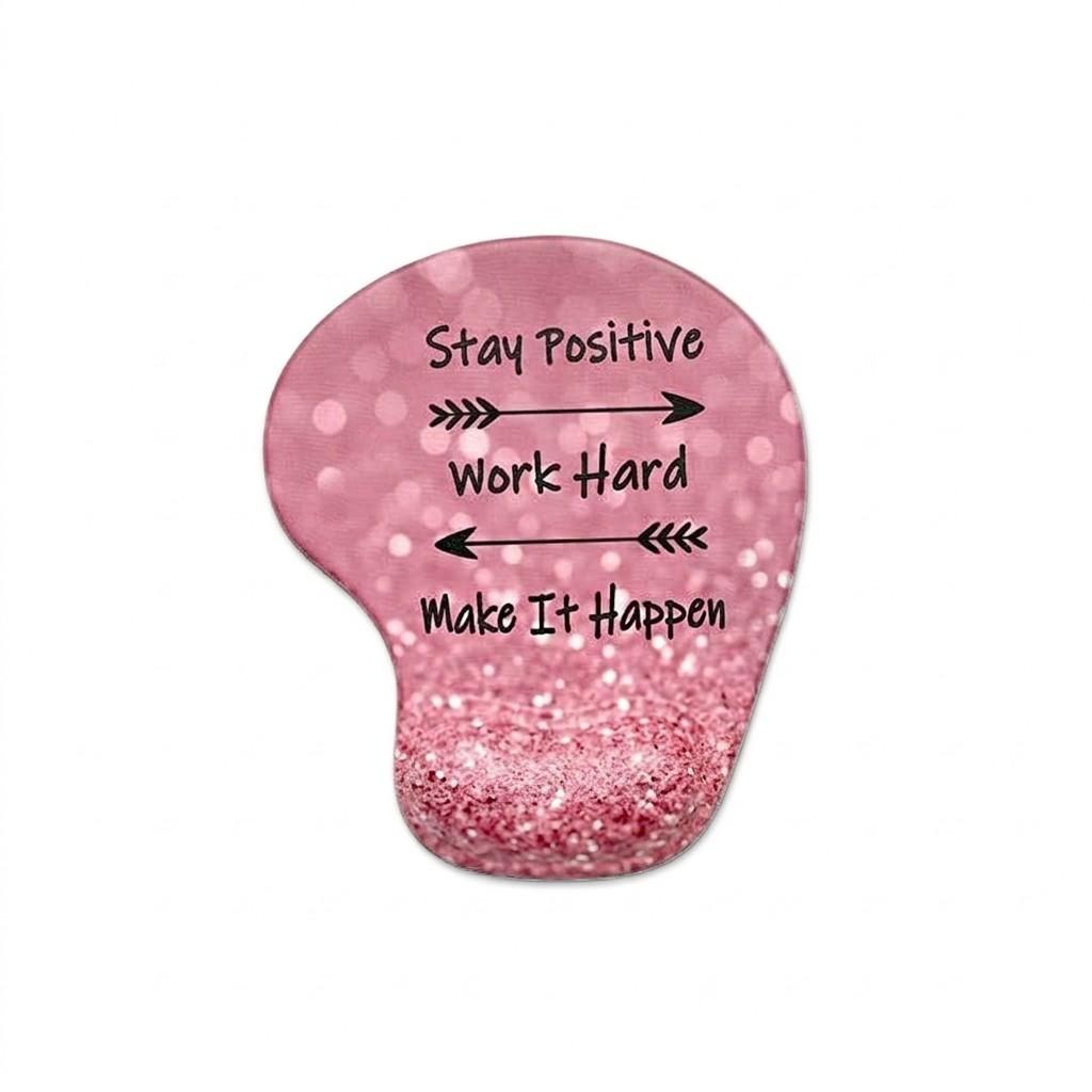 Ergonomic Mouse Pad, Customizable Patterns, Comfortable Memory Silicone Material, Reduces Wrist Fatigue, Ideal for Office Use