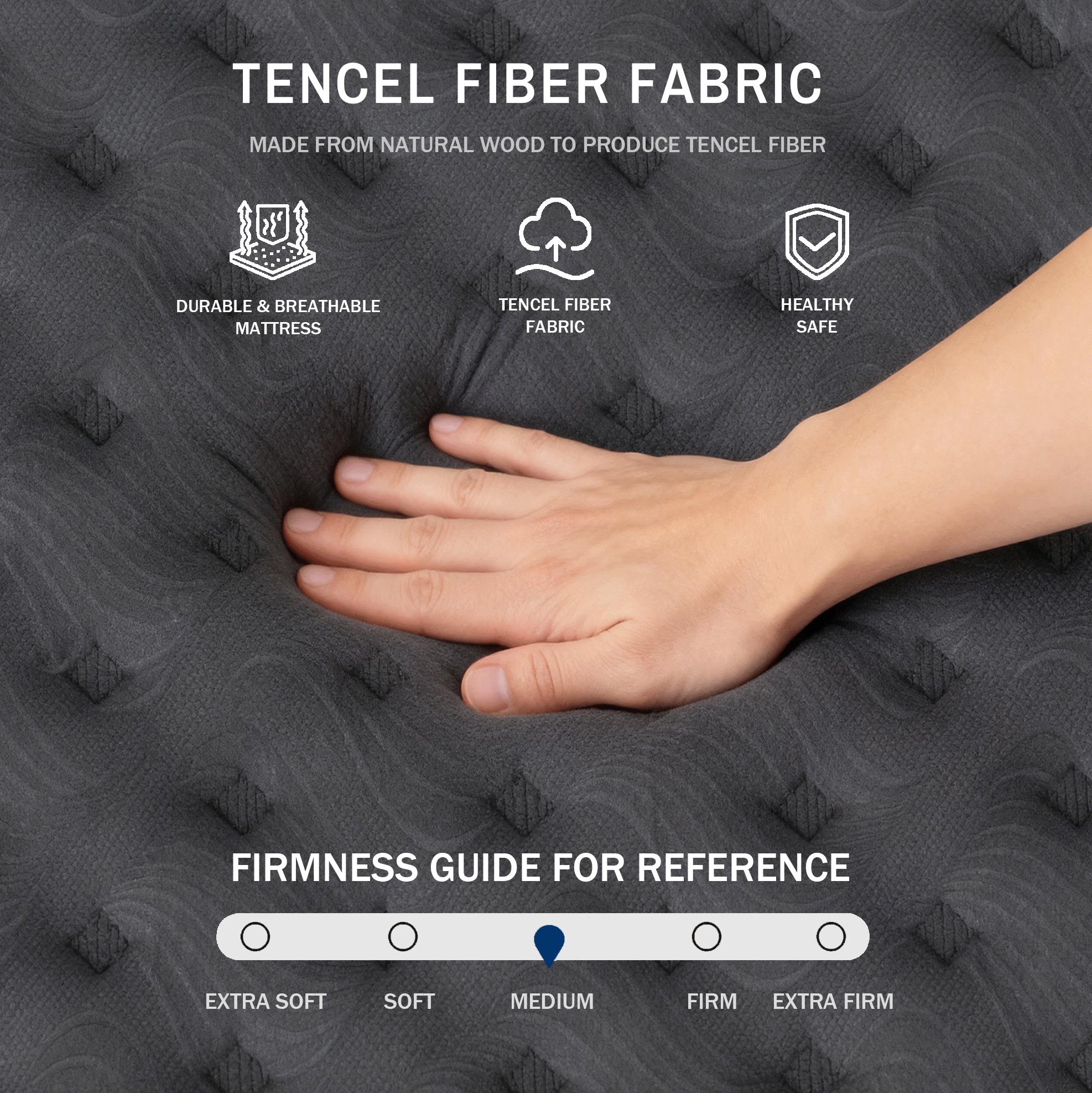 mattress queen size mattress 12/14 Inch Twin, Full, Queen, King Mattress Memory Foam And Spring, Hybrid MattressMedium Firmness, Lumbar Support, For Home Rooms Hotels, Boxed Halloween ChristmasGift Furniture Ergonomic queen size mattress Interior Modern