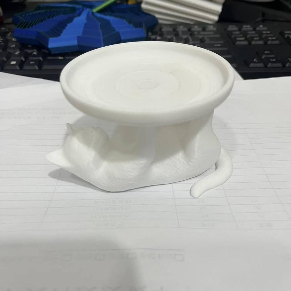 3D Printed Fun Cat Jewelry Tray, Perfect for Rings and Watches, Unique Storage Solution, Ideal for Organizing Your Accessories