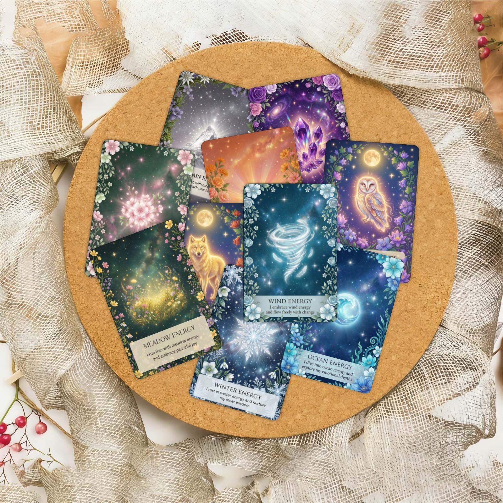 New 36-sheet Mysterious Natural Healing Dark Card for Spiritual and Spiritual Growth, Positive Energy Gift Text Card