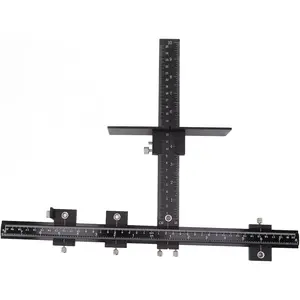 Cabinet Jig Tool Self-Aligning Locator Spacing Aluminum Construction for Drawer Handles Installation Cabinet Accessories Drawer Organization Tool