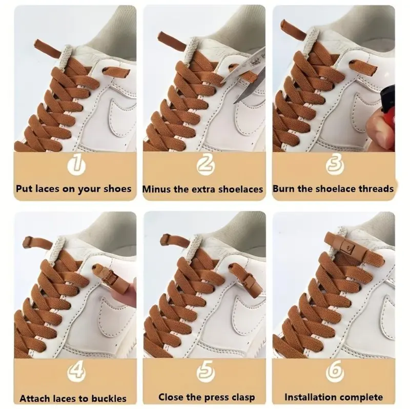Unisex Adjustable No-Tie Stretchy Cotton Elastic Athleisure Shoelaces Set - 39.4in, Metal Lock Hold, Simple Adjustable Buckle, Customizable Length, Lightweight One Size, Travel-Ready, Sports Shoe Accessory, Elastic Laces for Sneakers