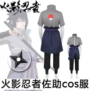 Adult Anime Ninja Cosplay Outfit Uchiha Sasuke Inspired Full Suit Halloween Carnival Stage Costume