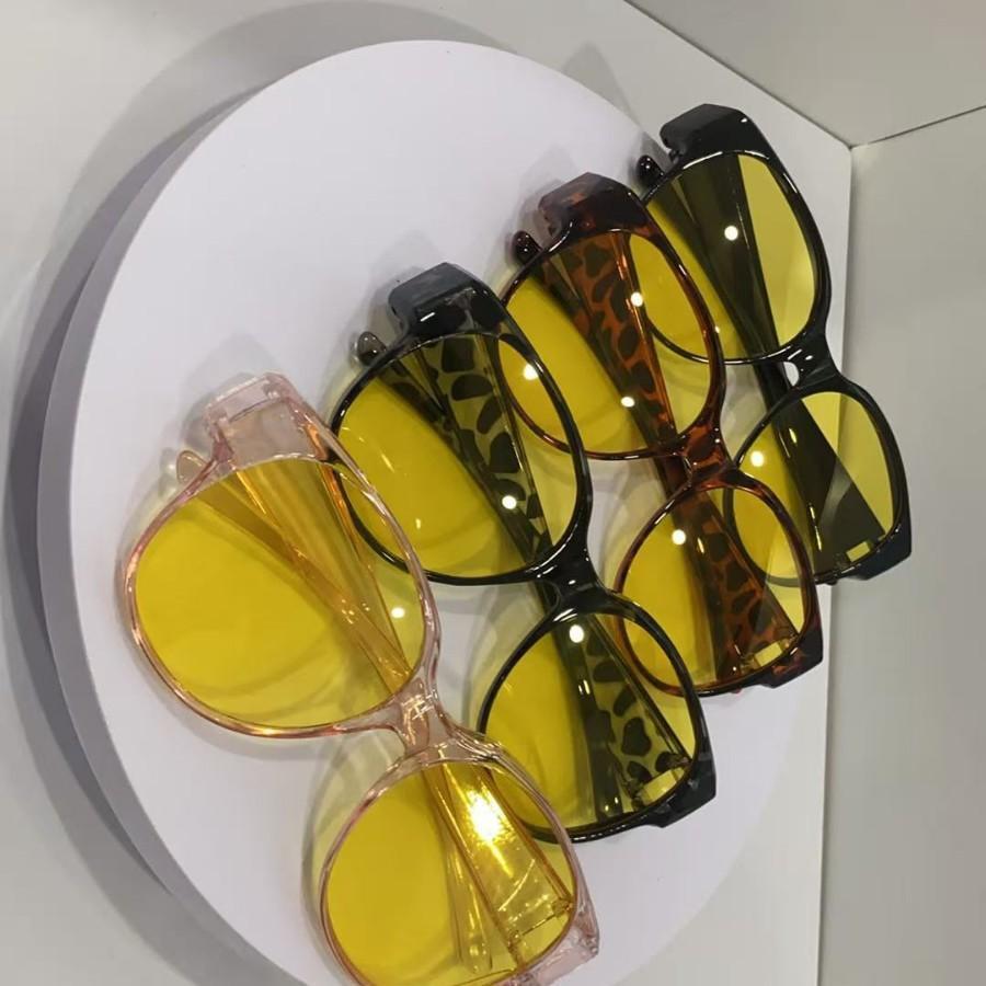 Tortoiseshell Frame Polarized Sunglasses, UV400 Protection, Fashion Eyewear with Myopia Prescription Available