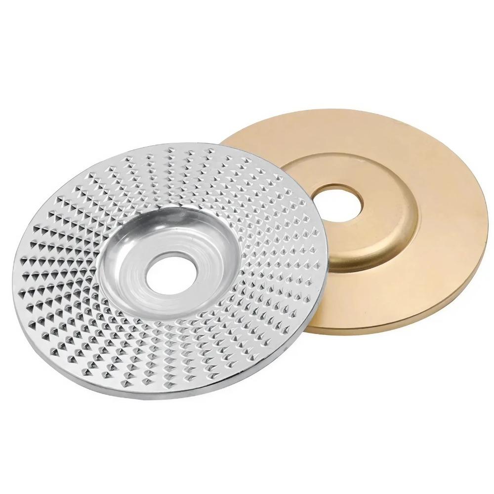 High Precision Carbide Wood Carving Disc for Angle Grinder, 6mm Shaft Rotary Grinding Wheel - Multi-Function Shaping Tool for Wood Cutting, Milling & Sanding, Durable Profiling Disc for Woodworking Tools