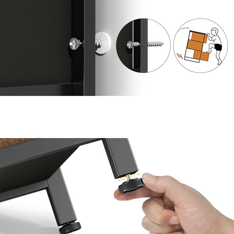 Aowos 10 Drawer Dresser, Storage Unit Organizer Chest for Clothes, Fabric Dresser, Hallway, Living Room, Closet, & Dorm Furniture