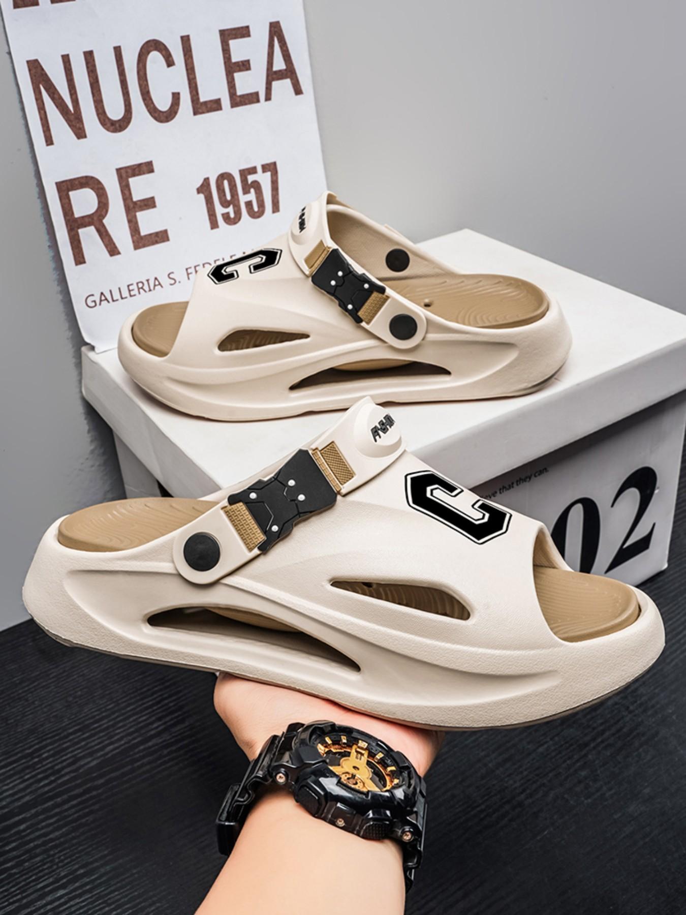 Men's Summer Sandals 2026 New Arrival, Comfortable Thick Sole Anti-Slip Beach Shoes, Dual Color Casual Sports Slippers