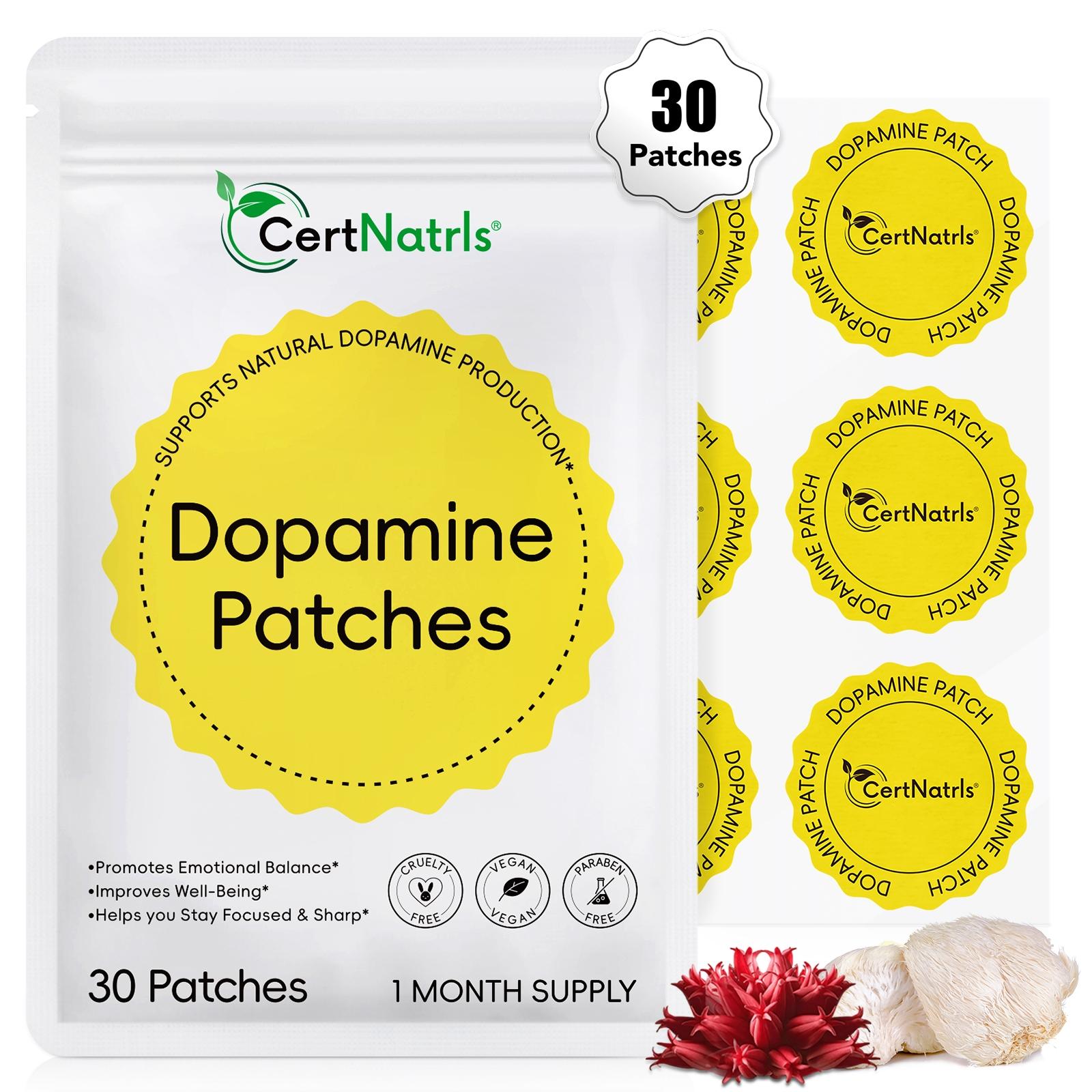 Dopamine Patch Set, Emotion Balance & Focus Booster Patches, Emotion Balancing, Wearable Health Care for All Ages, Office & Sports Use, 30 Sheets Per Pack