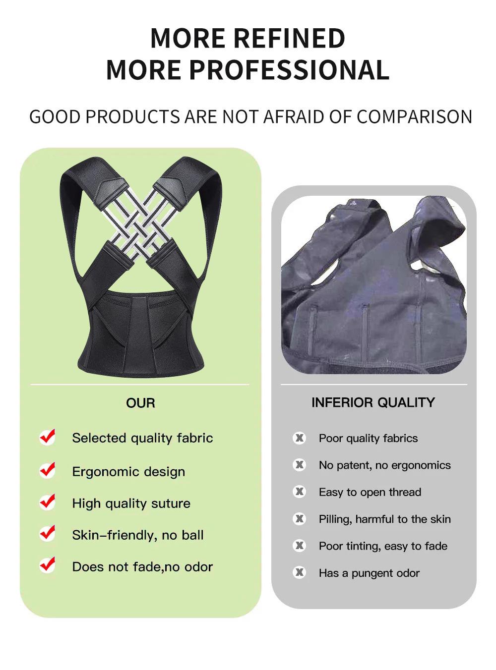 Soft Fabric Posture Corrector for Natural Body Curves