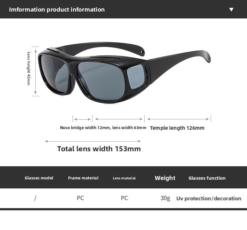 New European and American cross-border cycling glasses, TV sunglasses, wind and sand protection goggles, driving night vision goggles, safety glasses, sunglasses