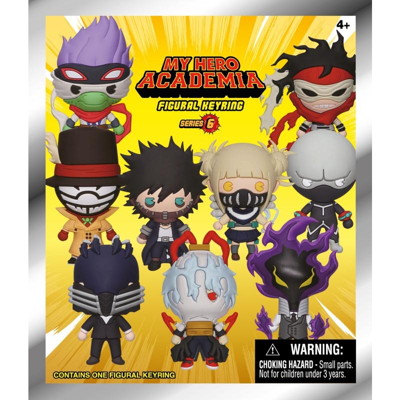 1PC MY HERO ACADEMIA Officially Licensed 3D Anime Character Series Mystery Bulk Bag Clip Keychain Random One Midoriya Izuku or Other Characters Surprise Blind Bag Keying Birthday Gifts