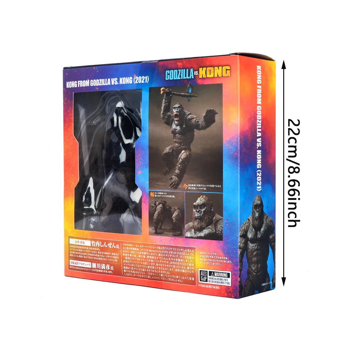 2021 Movie Edition Shm Godzilla Vs Kong Super Articulated Toy Figure Model Collectible Figurine Gift, Car Decoration Gift, Hobby Collection Gift, Collectible Items