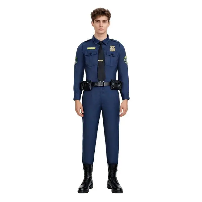 Movie Zootopia Nick Cosplay Costume Nick Rabbit Police Cosplay Uniform Christmas Halloween Carnival Roleplay Disguise Wear