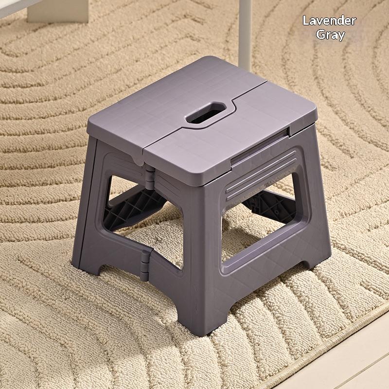 Foldable Ultra-Light Step Stool, Durable Adjustable Plastic Folding Chair, Portable Outdoor Travel Fishing Seat, Home Use Small Bench