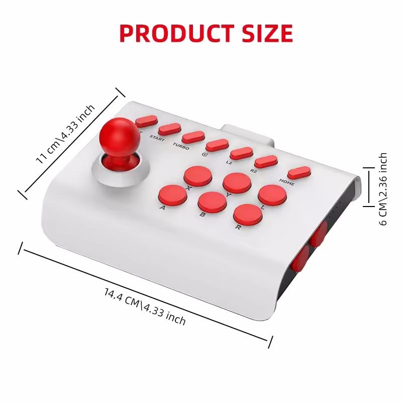 Arcade Gamepad Bluetooth Controller For Nintendo Switch PS4 PS3 Mobile Android IOS iPhone PC Computer Smart TV Joystick Wireless Wired USB Gaming Control Game Pad 2.4G MFI Phone Gaming Accessories