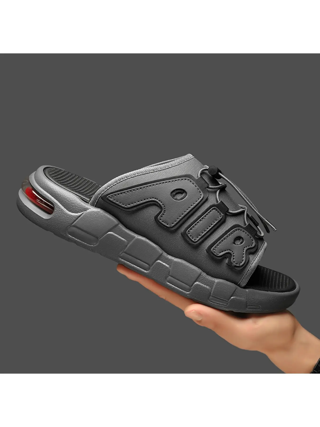 Summer Men's Slippers Suitable for Daily Wear Thick Sole Cool Sandals Casual Air Cushion Slippers, Comfortable and Stylish Footwear Slide Sneaker Slippers, Casual Slipper Shoes