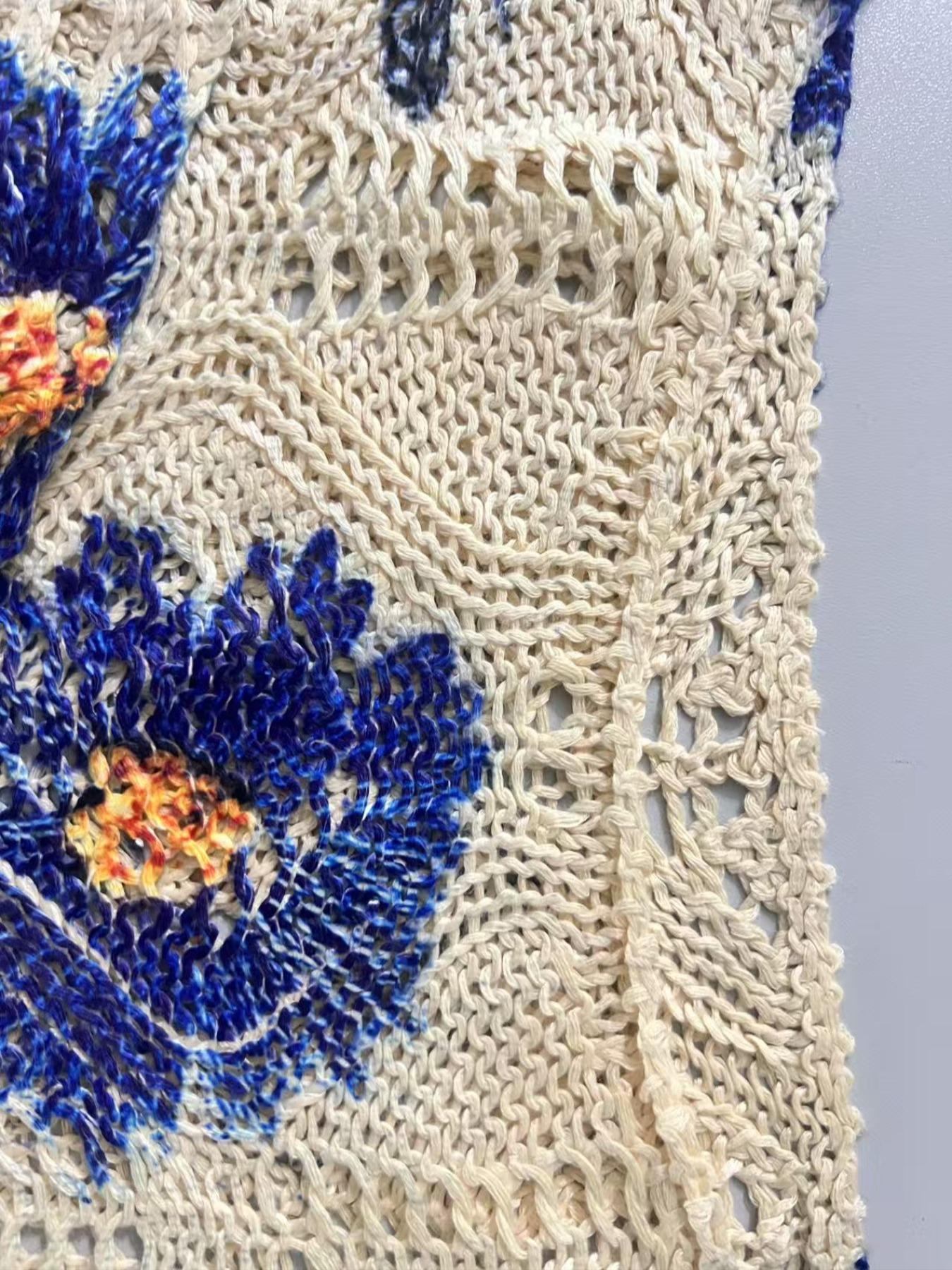 Elegant Women's Floral Print Knit Top, One-Shoulder Batwing Sleeve, Loose Fit, Spring Summer Fall Fashion, Ladies Casual Wear