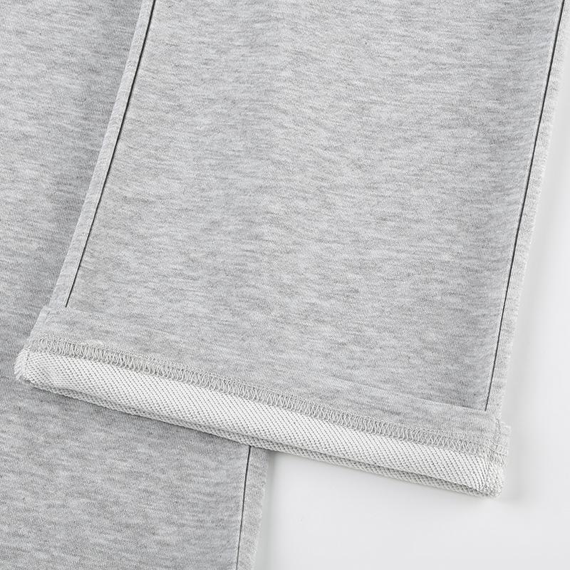 Women's Plain Drawstring Waist Straight Leg Pants, Casual Pocket High Waist Trousers for Fall, Fashion Women's Fall Bottoms for Daily Wear, Casual Minimalist Trousers