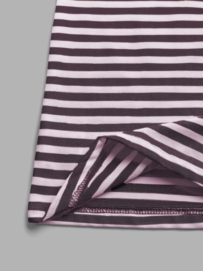 Women's Striped Long Sleeve Top, Casual Versatile Blouse, Stylish Ladies' Fashion Shirt, Perfect for Daily Wear & Layering