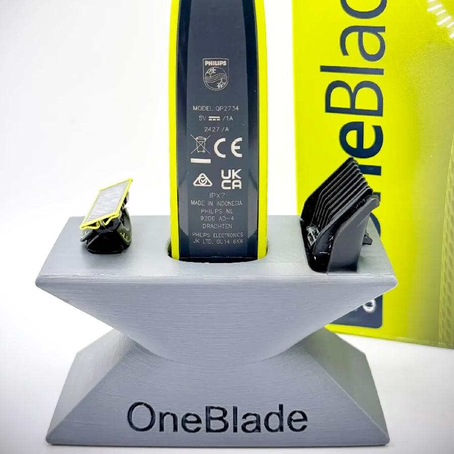 Oneblade Razor Storage Stand, Organizer for Oneblade Razors and Accessories, Keeps Bathroom Counter Clean and Organized, Easy Access Design