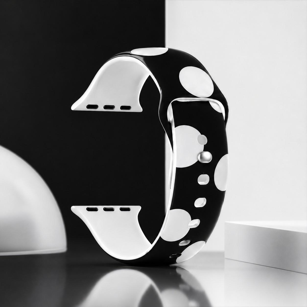 9 Styles Patterned Silicone Sport Band, Accessories for Apple Watch Series 4/5/6/7/8/9/10, SE1/2, Ultra1/2/3, Polka Dot Leopard Pop Art Strap, Soft Waterproof Breathable Band for Women Men Daily Sport Party Travel Birthday Holiday Gift